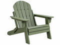 Adirondack Gartenstuhl 83 x 76 x 95 cm Kunststoff Grün klappbar
