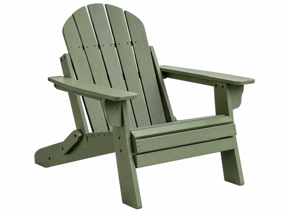 Adirondack Gartenstuhl 83 x 76 x 95 cm Kunststoff Grün klappbar