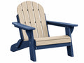 Gartenstuhl 86 x 78 x 95 cm aus Holz Naturblau im Adirondack-Stil